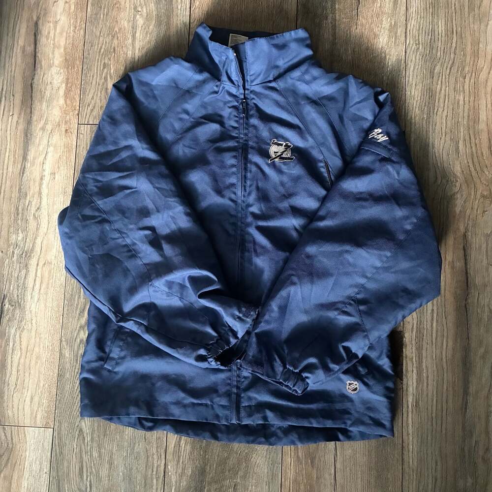 Vintage Reebok Tampa Bay Lightning NHL Center Ice Collection Size Large 14/16